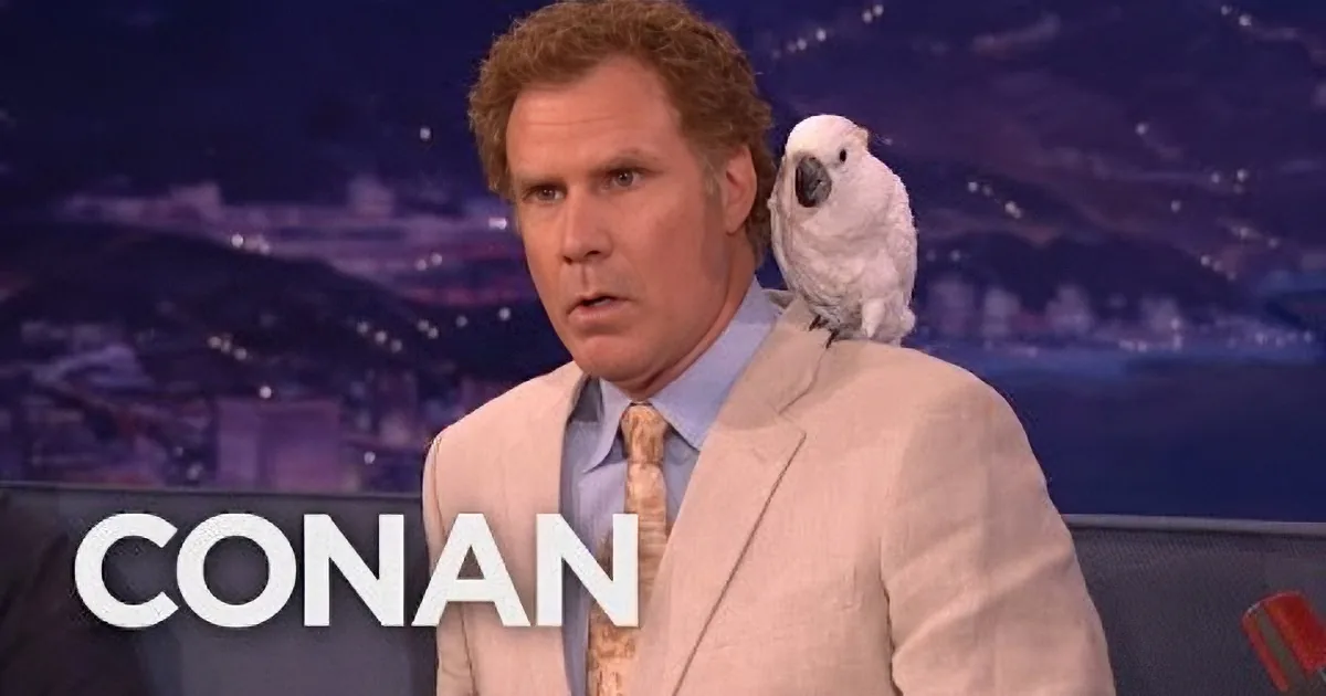 Conan Asked Him About the Parrot on His Shoulder. What Will Ferrell Said Next Left Me in Stitches