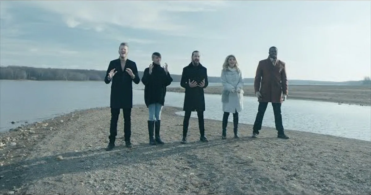 They Line up Together. but When They Start Singing This Holiday Classic?