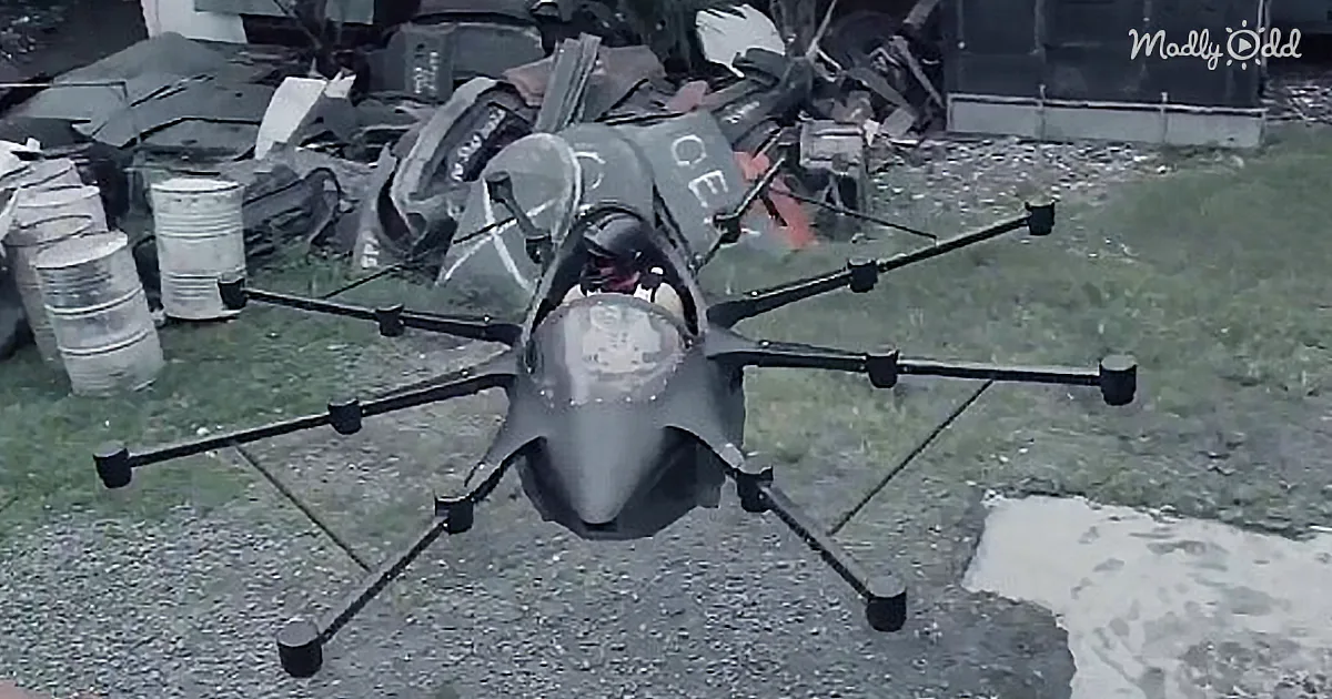Inventor Got so Fed up With Traffic He Invented His Own Flying Drone Car
