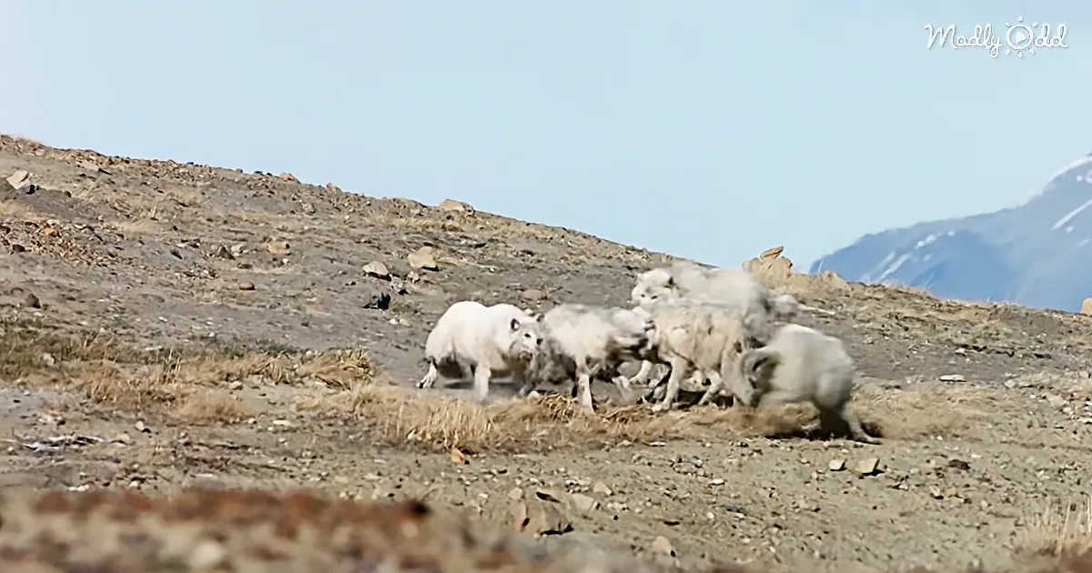 Nothing Comes Between a Mother and Her Pups: Wolf Pack Teams up to Fight off Intruder