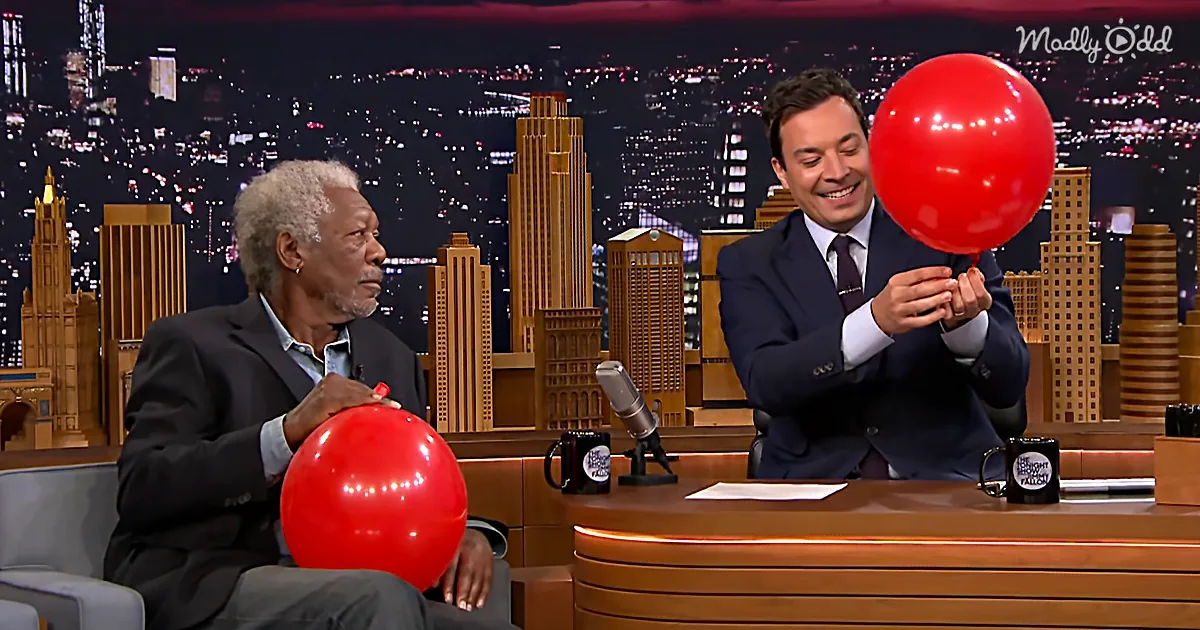 Morgan Freeman Chats With Jimmy Fallon While Sucking Helium