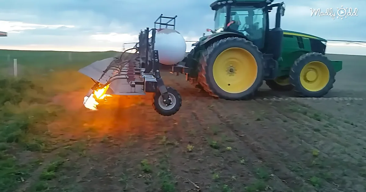 Farmers Are Now Using Flamethrower Tractors to Weed Their Crops