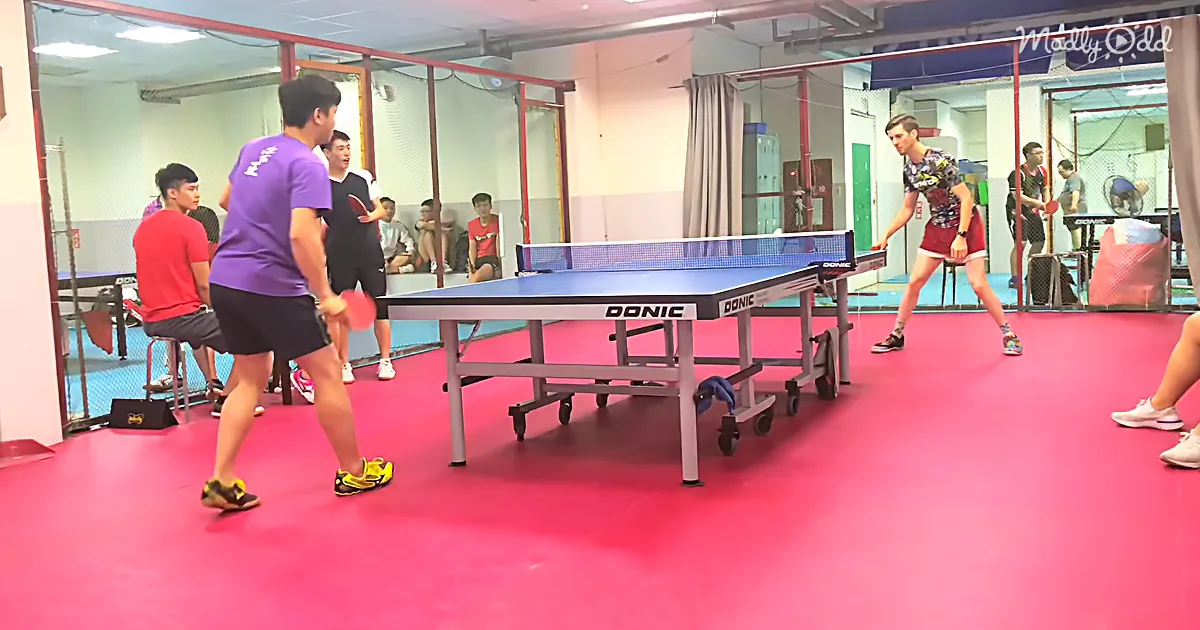 Extraordinary Table Tennis Shot Is so Fast You Can Barely See It - and Neither Can His Opponents