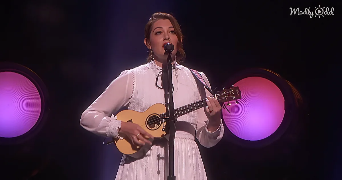 Once Self-Conscious Deaf Singer Inspires Simon to Rise to His Feet