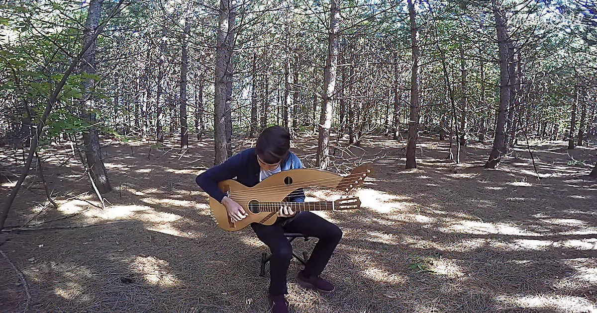 ''The Sound of Silence' on an 18-String Harp Guitar Is Sheer Beauty Beyond Words'