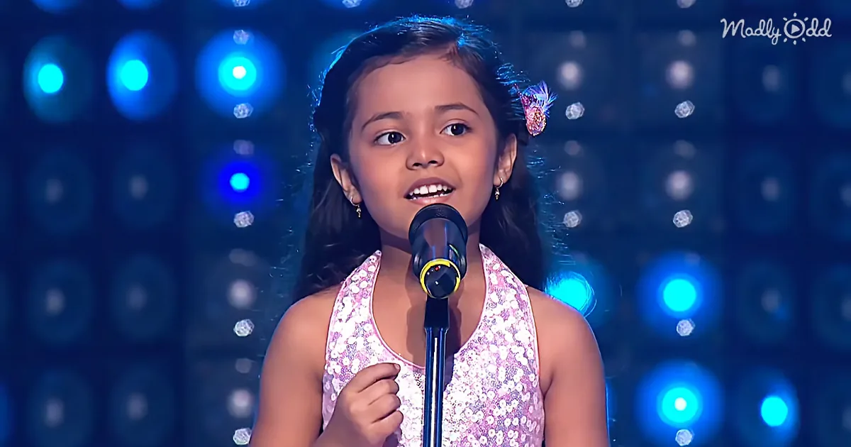 Adorable 6-Year-Old Wins Over Judges With Traditional Indian Song