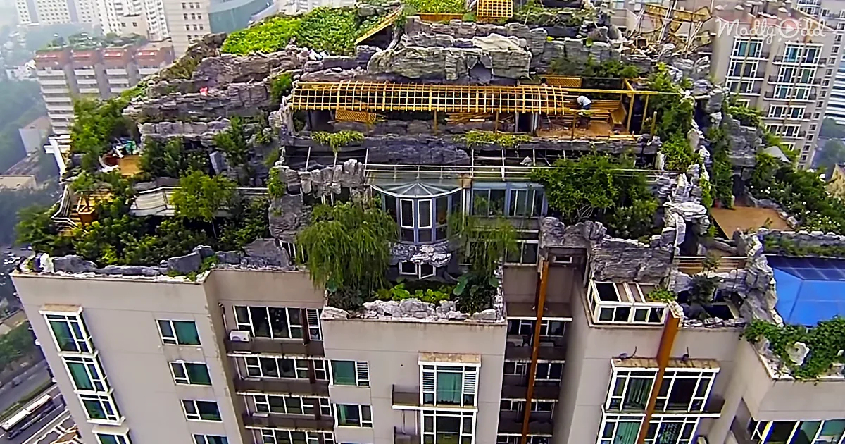 Who Built a Secret Mountaintop Mansion on Top of This Skyscraper?