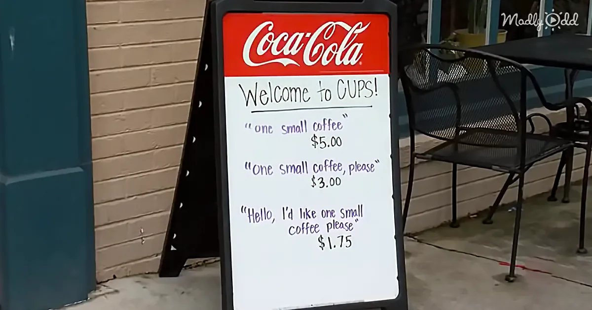 Better Manners Gets More Discounts at a Coffee Shop