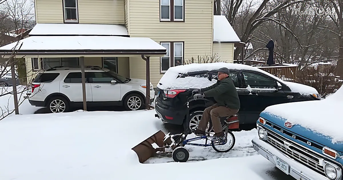 Connecticut Man Invents Amazing Low-Cost Snowplow