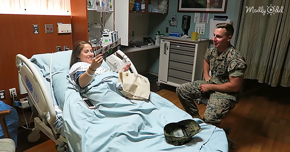 Pregnant Wife of Marine Goes Into Labor During His Homecoming