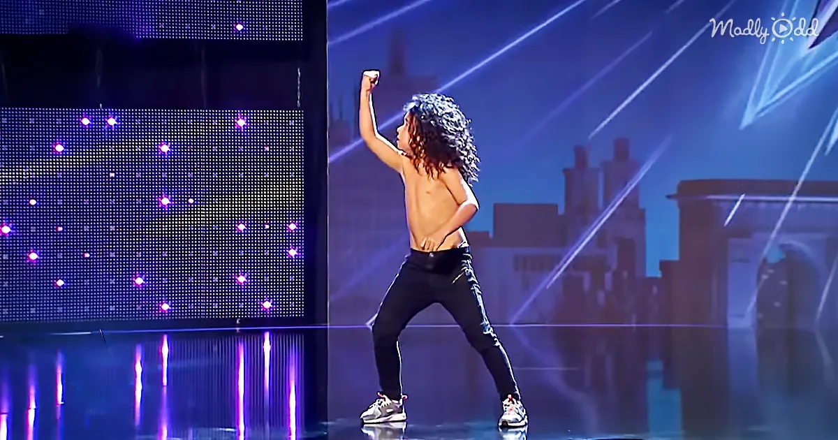 8-Year-Old Romanian Dancer Breaks It Down and Takes Golden Buzzer