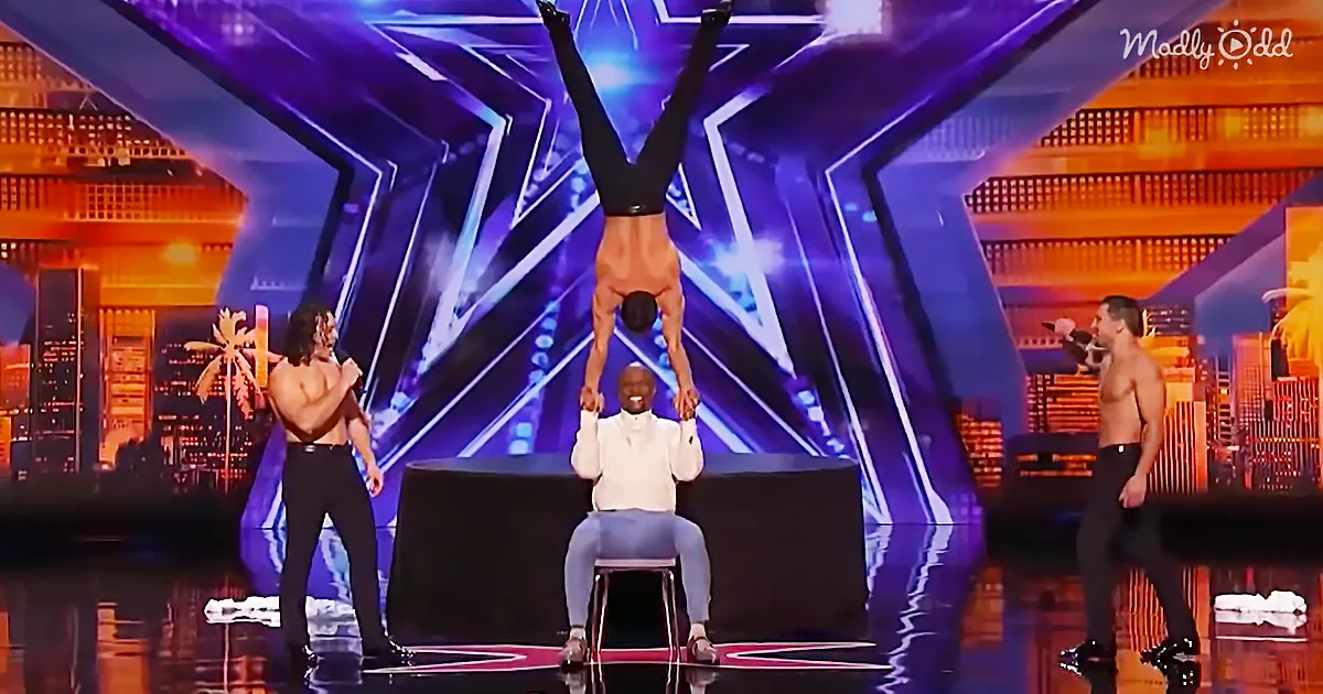 Terry Crews Balances Hulking Acrobat Upside Down Atop His Hands