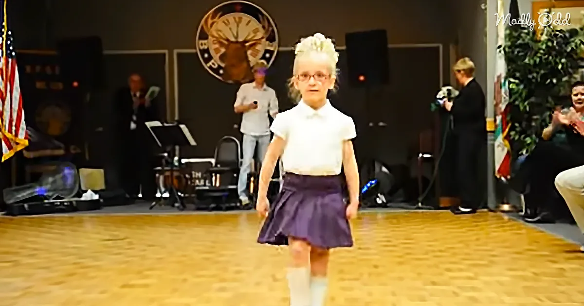 4-Year-Old Girl Dances Gracefully to Irish Music