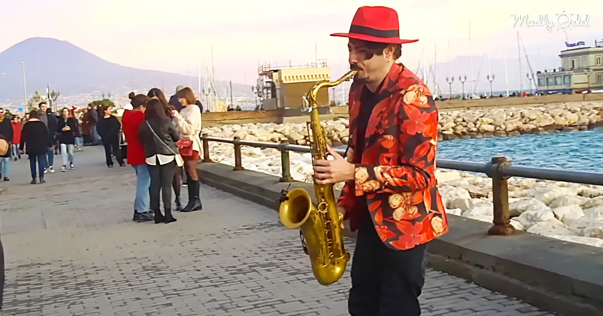 Saxophonist Plays 'Hallelujah' by the Riverside