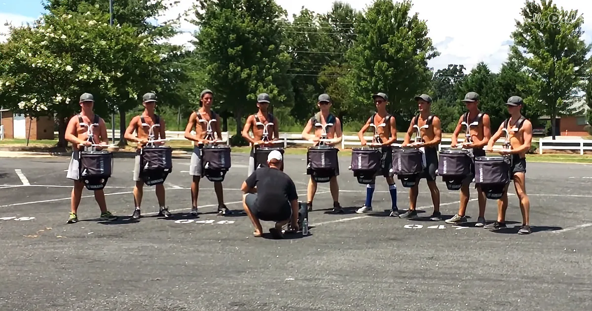Practice Makes Perfect - This Male Drumline Follows This Rule