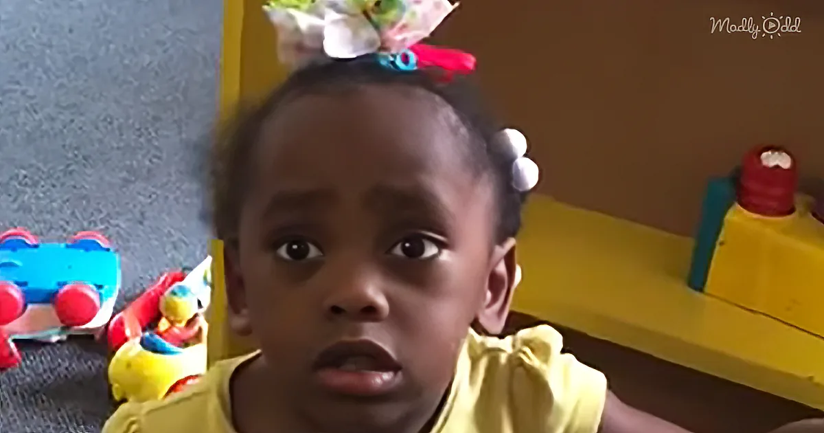 Little Girl in Time-out Talks With a Cute Attitude