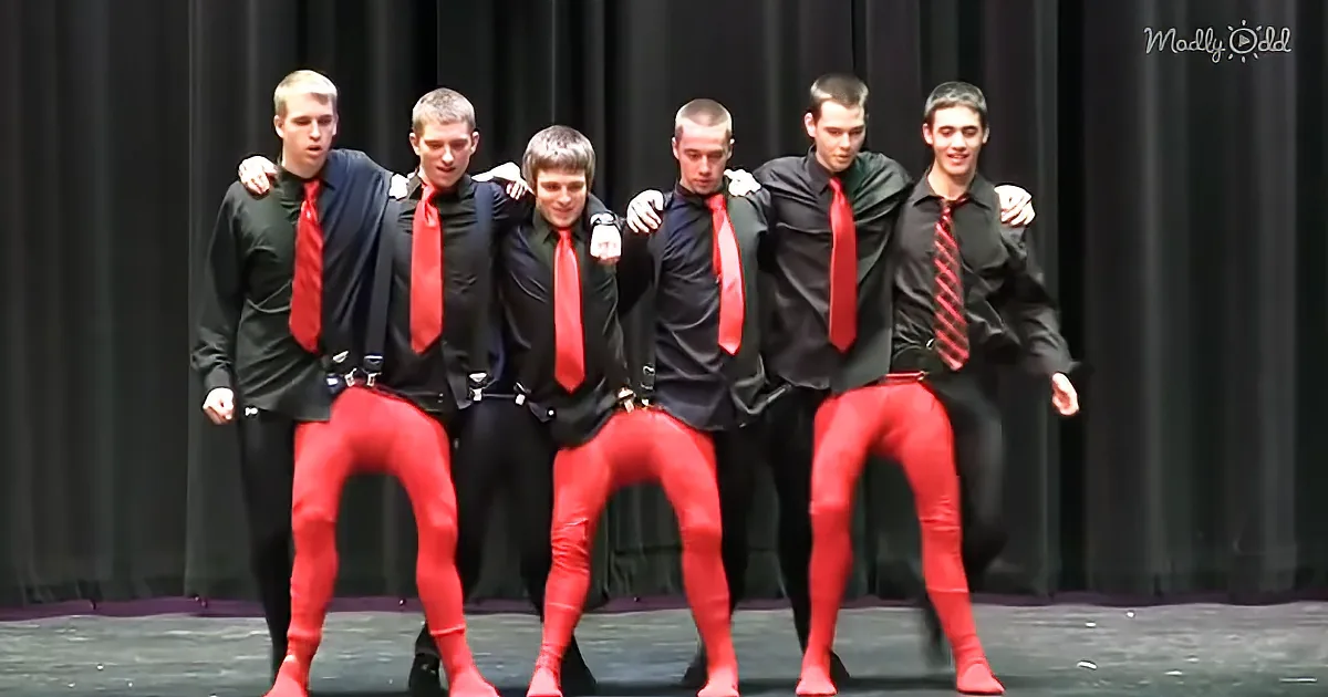 Teen Boys Dancing in Tights Pull off Illusion