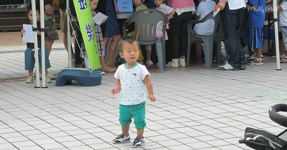 Korean Baby Breaks It Down in Front of Huge Crowd