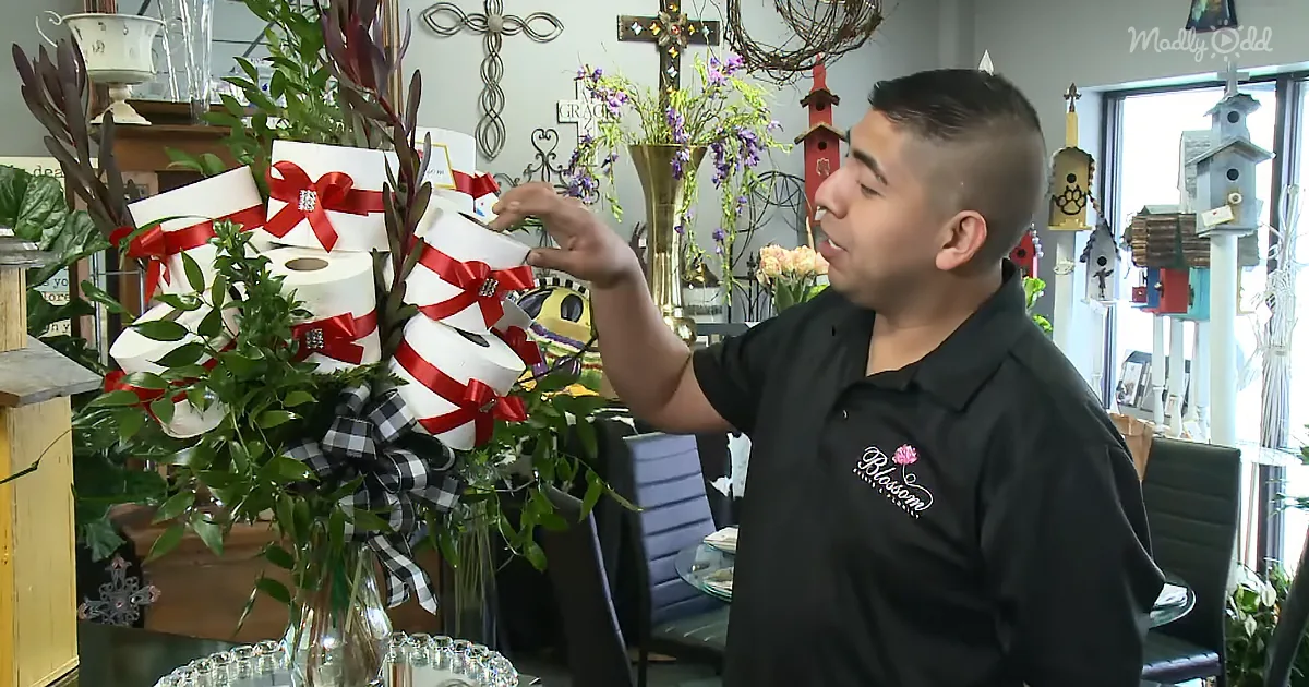 Clever Florist Offers Toilet Paper Bouquets as a Flower Alternative