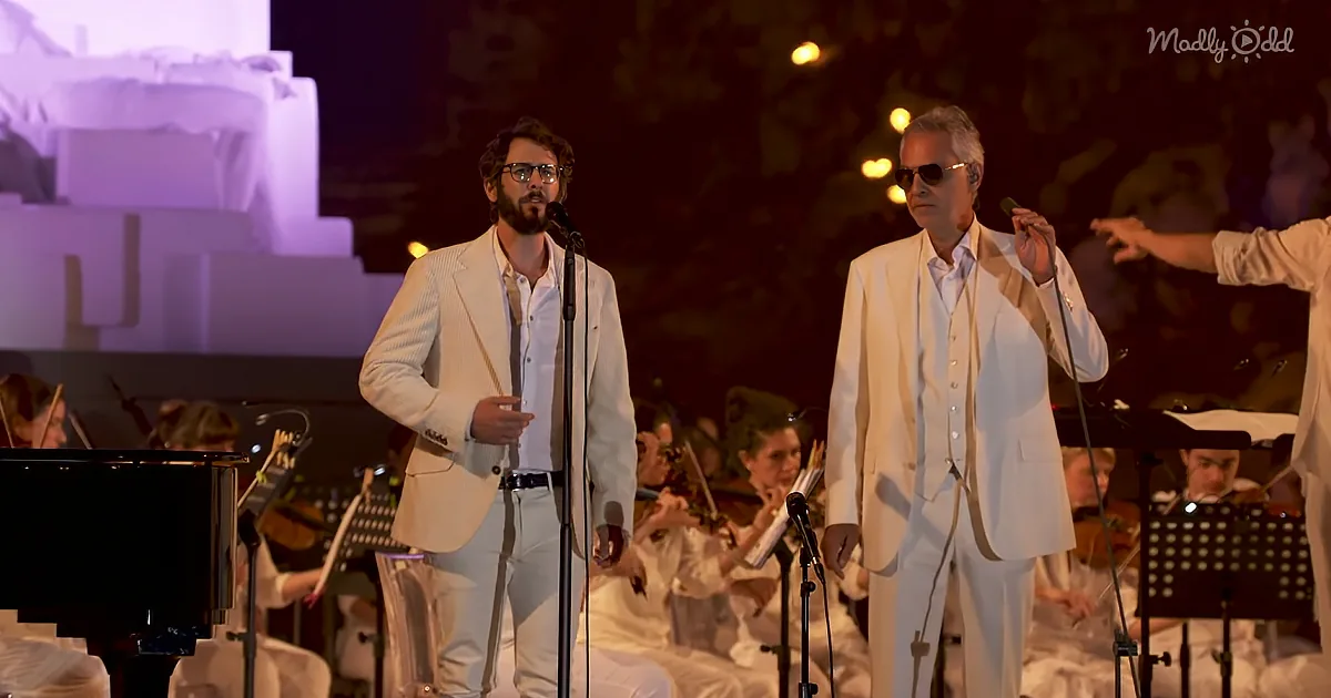 World Renowned Vocalists Andrea Bocelli and Josh Groban Perform Hair-Raising Duet of 'We Will Meet Once Again'