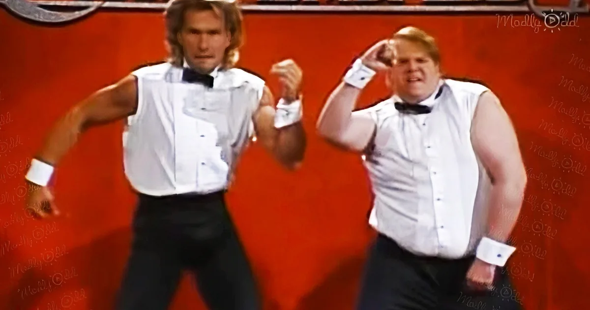 30 Years Later, Patrick Swayze and Chris Farley's 'Chippendale Sketch' Still Gives Us the Giggles