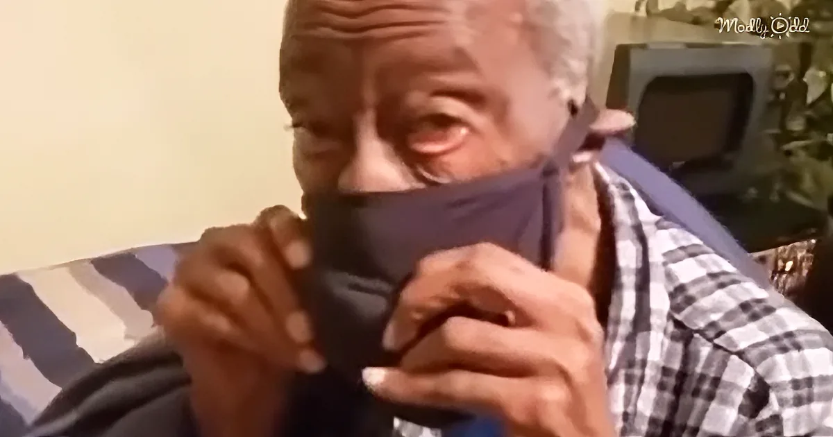 Grandpa's Hilarious Reaction to Face Mask Made From Bra