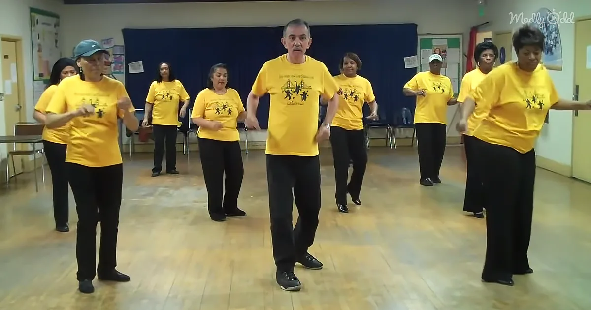 70-Year-Old Man in Dance Class Steals the Show With His Sweet Moves