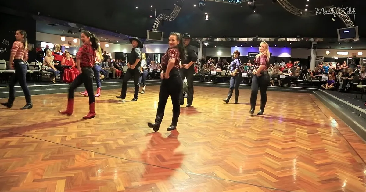10 Cowboys and Girls Spice up the Dance Floor With Toe-Tappin' Line Dance