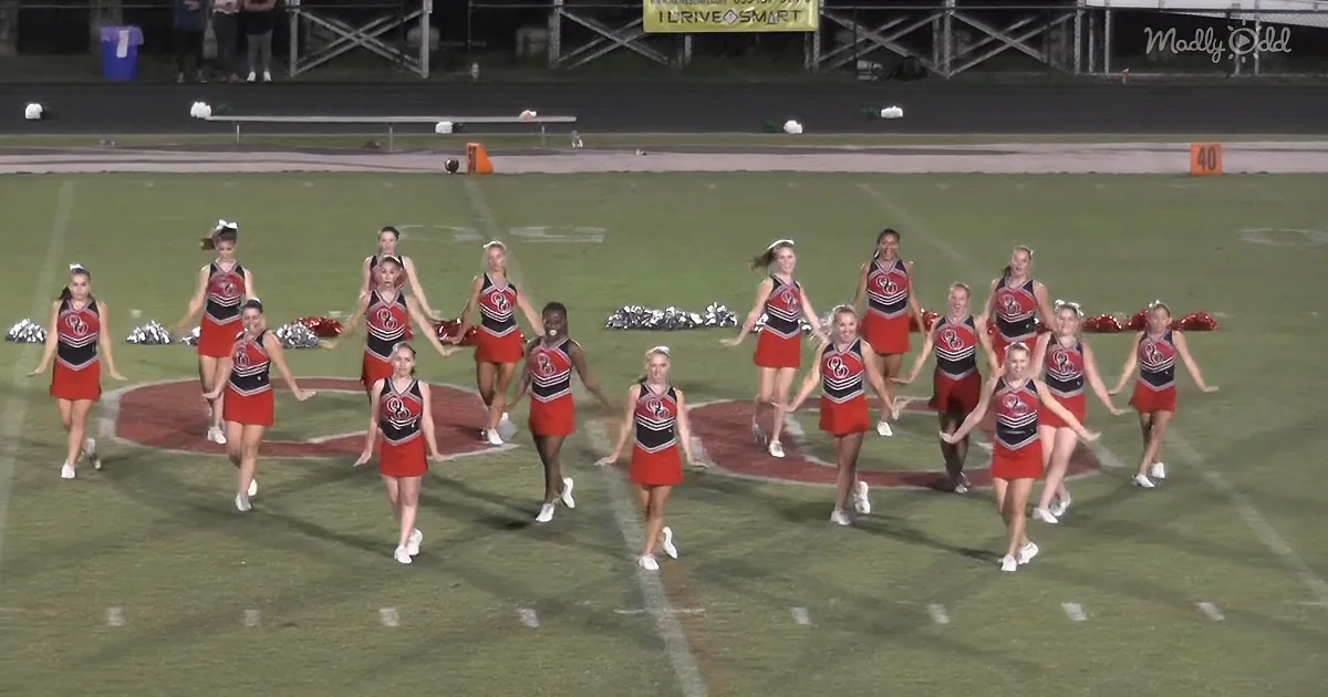 17 Completely in-Sync Pom Squad Dancers Cause Crowd to Scream With Delight During Their Dazzling Routine