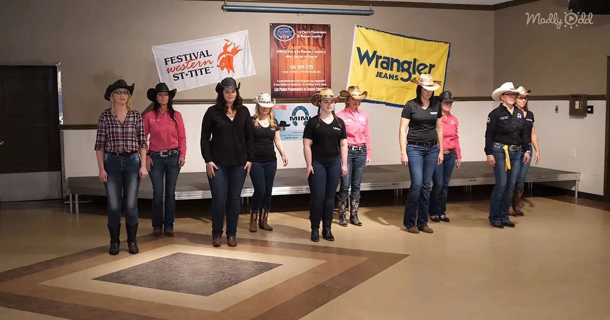 10 Boot-Stompin' Cowgirls Fire up the Dance Floor With Their 'Cotton-Eye Joe' Dance That Will Have You Clapping Along