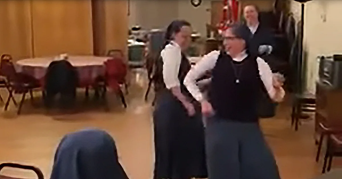 Nuns Have Fun Letting Loose by Dancing to 'We Will Rock You' by Queen