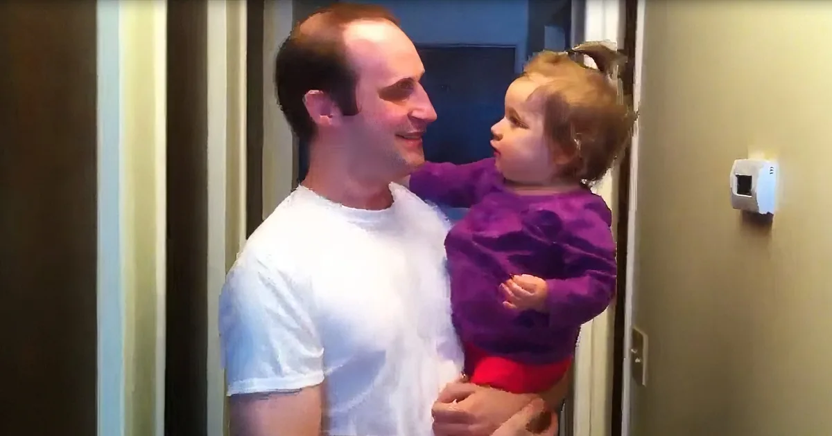 When One Father Shaves His Beard, His Tearful Toddler Has No Idea Where Dad Went