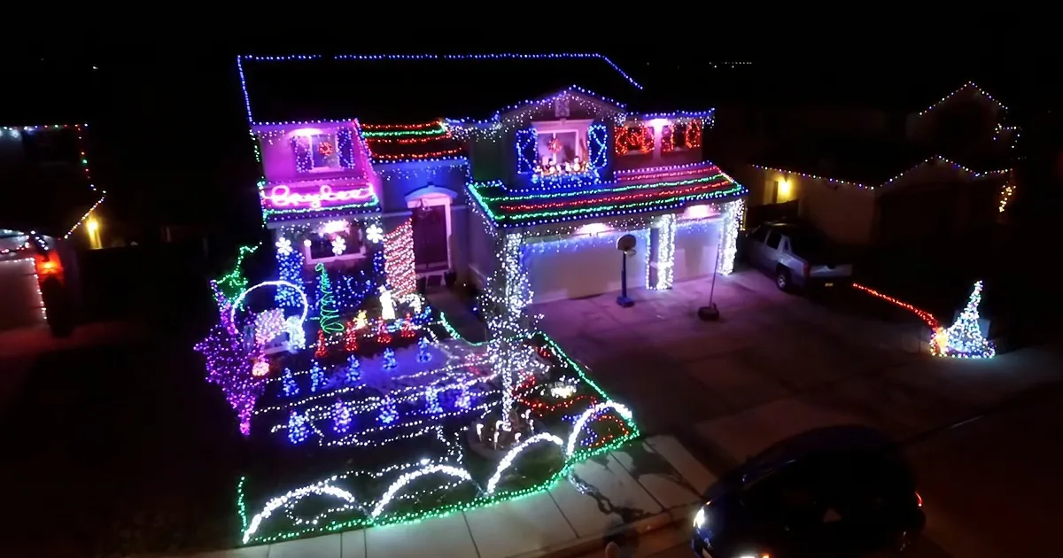 Family Sets up Breathtaking Light Show to Disturbed's Rendition of 'The Sound of Silence'