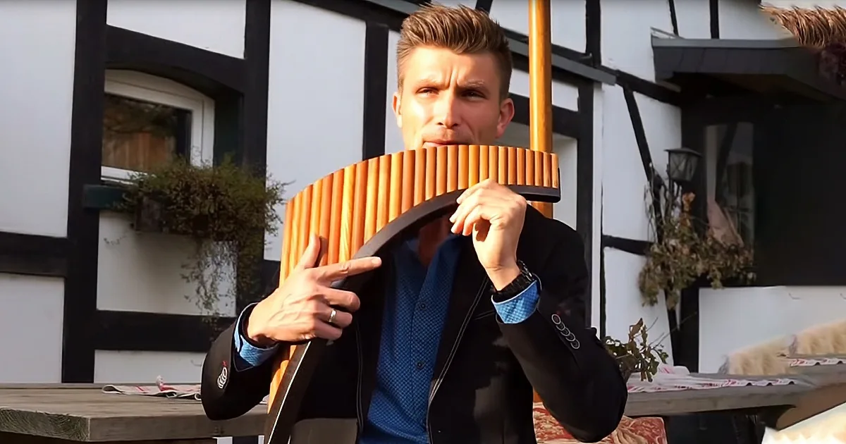 Man Plays Jaw-Dropping Pan Flute Rendition of 'You Raise Me Up'