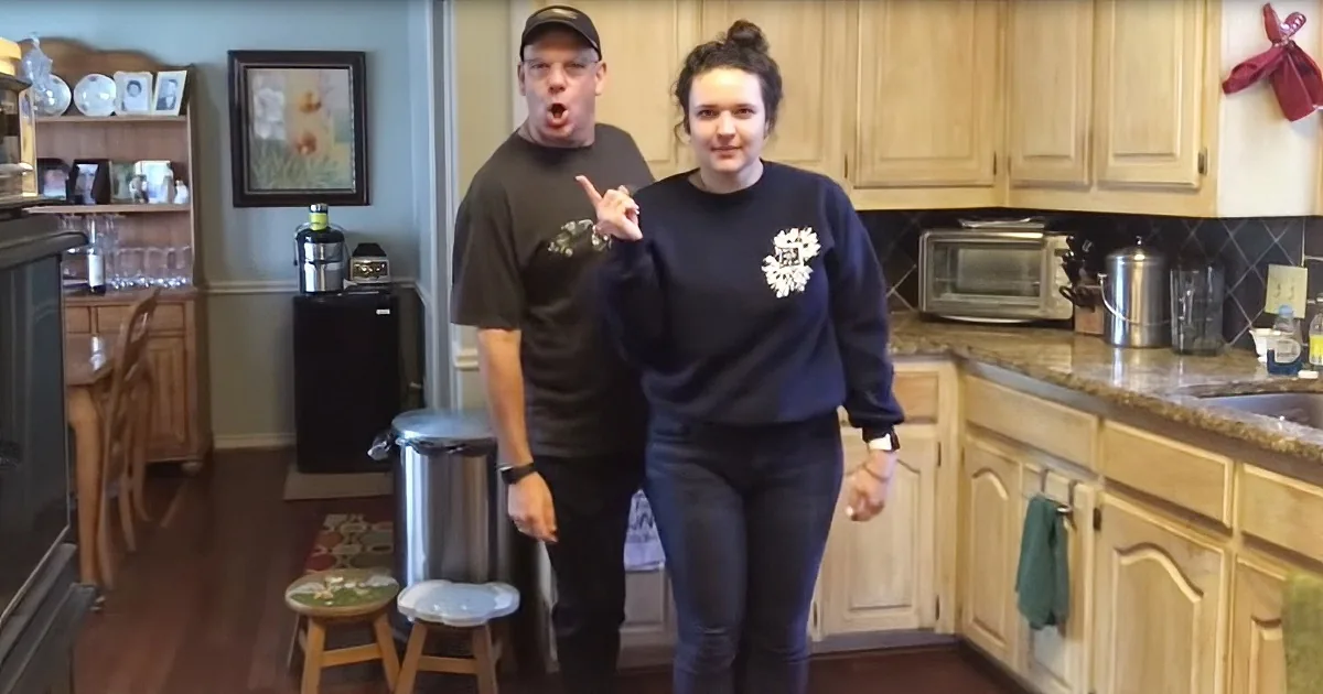 Dad and Daughter Duo Perform Hilarious Quarantine Challenge Dance Routine