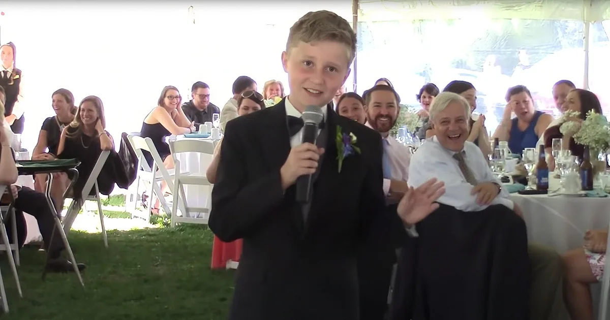 11-Year-Old Wedding Guests Gives Rib-Tickling Best Man Speech