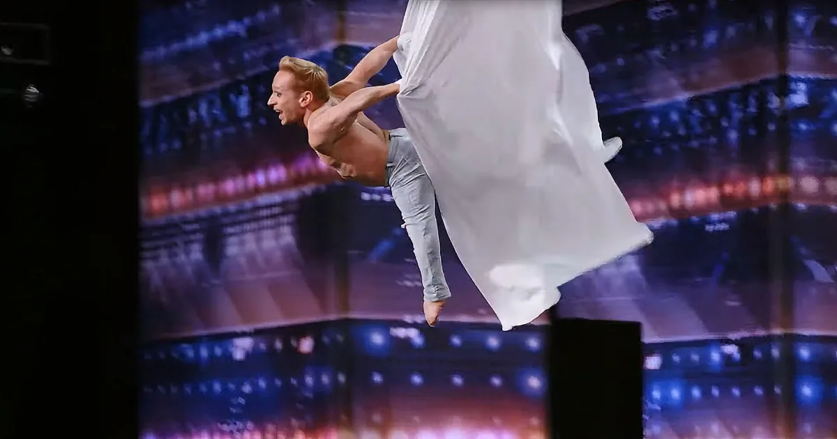 Father of Two Delivers Stunning Aerial Silks Performance on America's Got Talent
