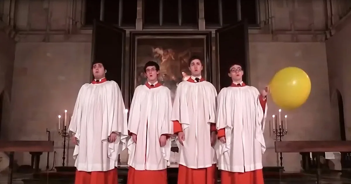 Singer Reaches Super High Notes at Church Using Helium Balloon