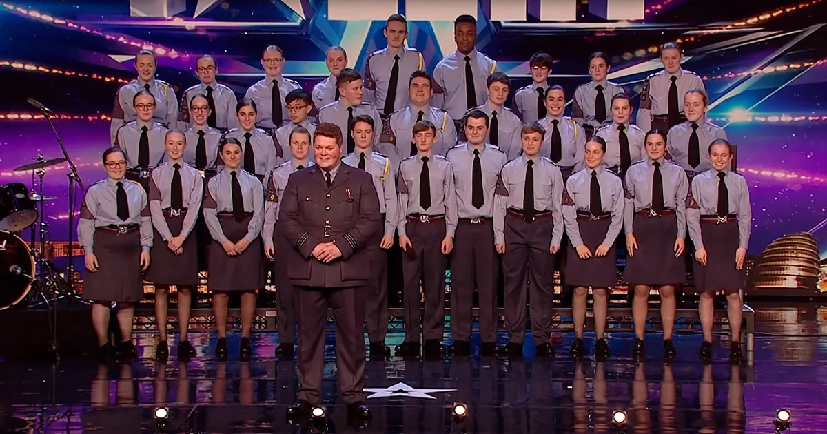 Raf Air Cadets National Choir Rock 'Got Talent' Stage
