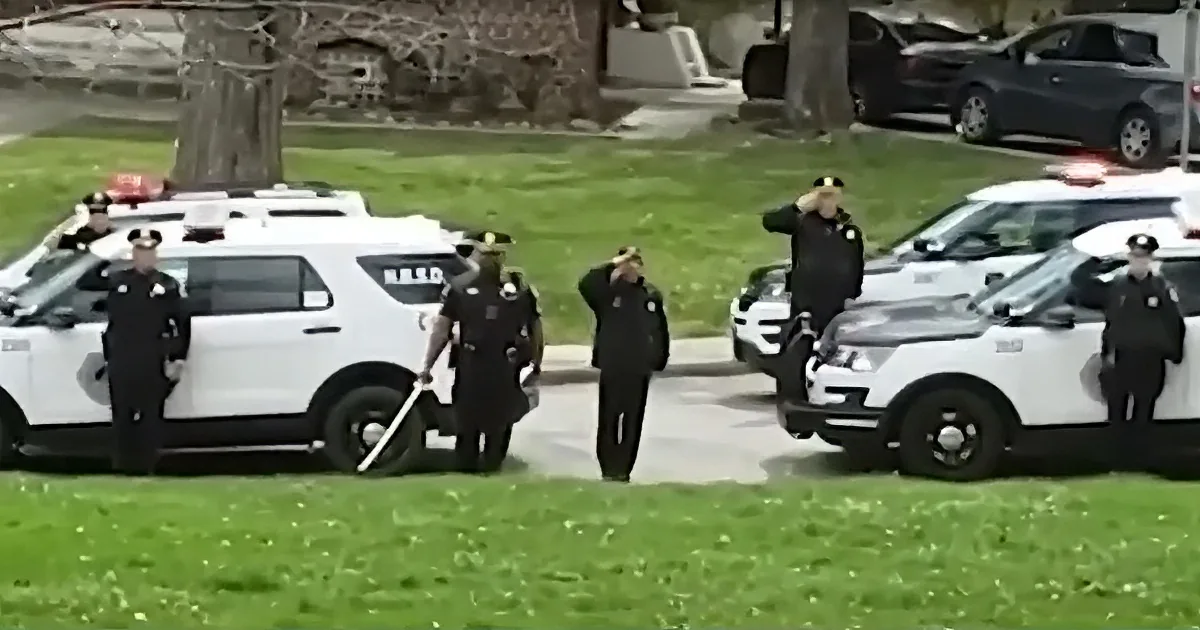Police Officers Perform Tearful Salute to Terminally Ill Sergeant