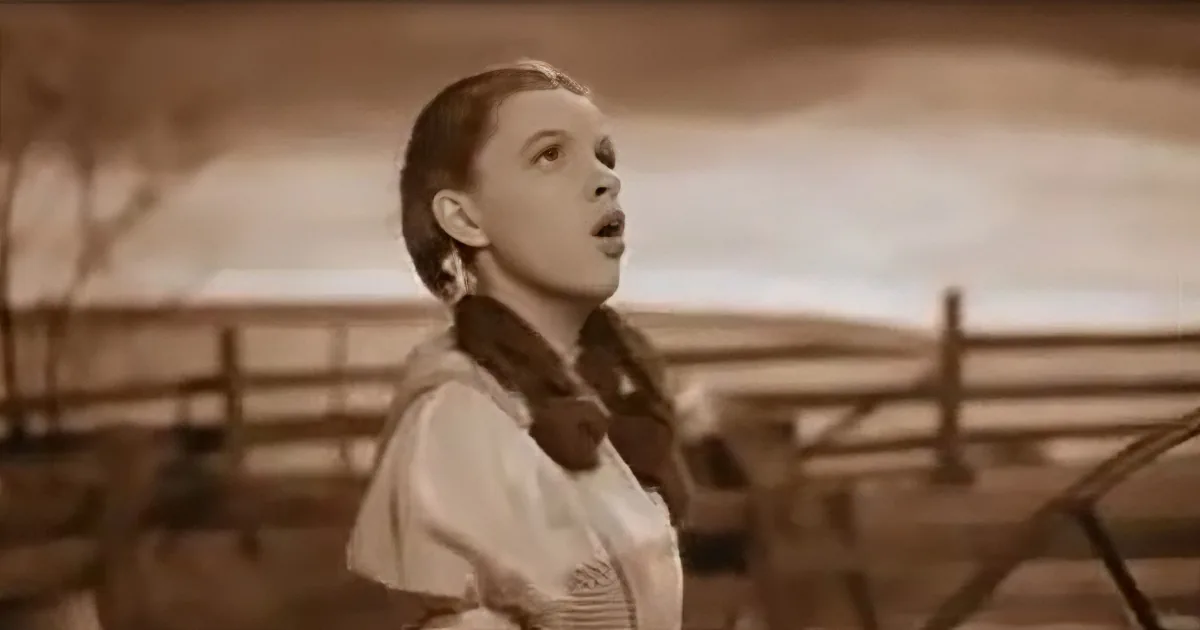 America's Sweetheart Judy Garland Shines During 1939 Rendition of 'Somewhere Over the Rainbow'