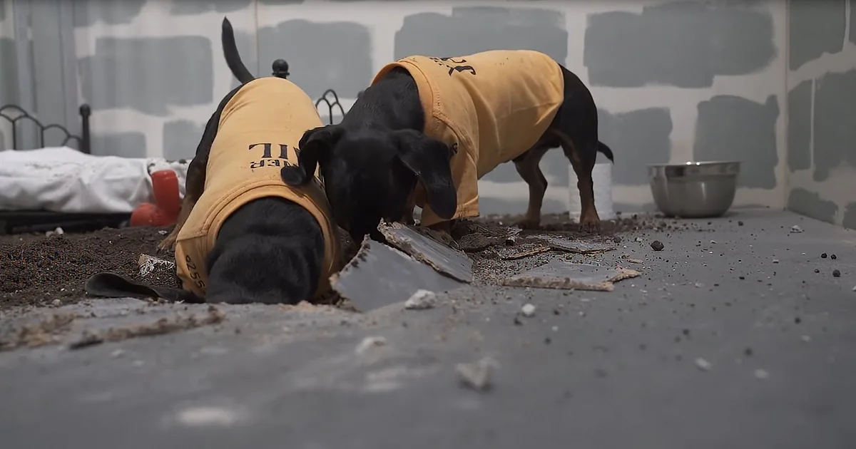 It's a Prison Break of Epic Paw-Portions When These Wiener Dogs Get Busted