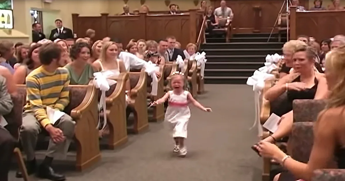 Runaway Flower Girl Decides This Wedding Is Too Much and Can't Go Through With It