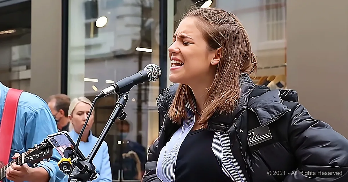 Allie Sherlock Sings 'Shallow' to Warm the Hearts of Passerby's