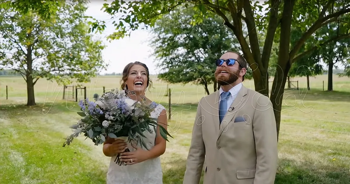 Caring Bride Surprises Groom With Colorblind Glasses on Wedding Day