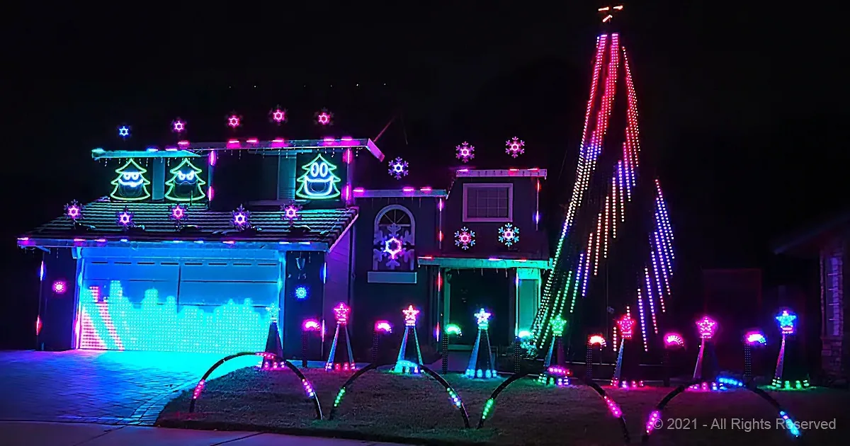 'Take on Me' Takes on a Christmas Light Show for a Fundraiser