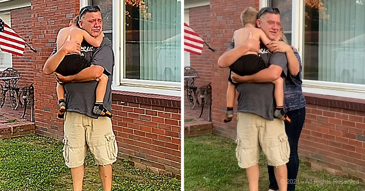 After a Year Apart, a Grandpa and Grandson Finally Reunite