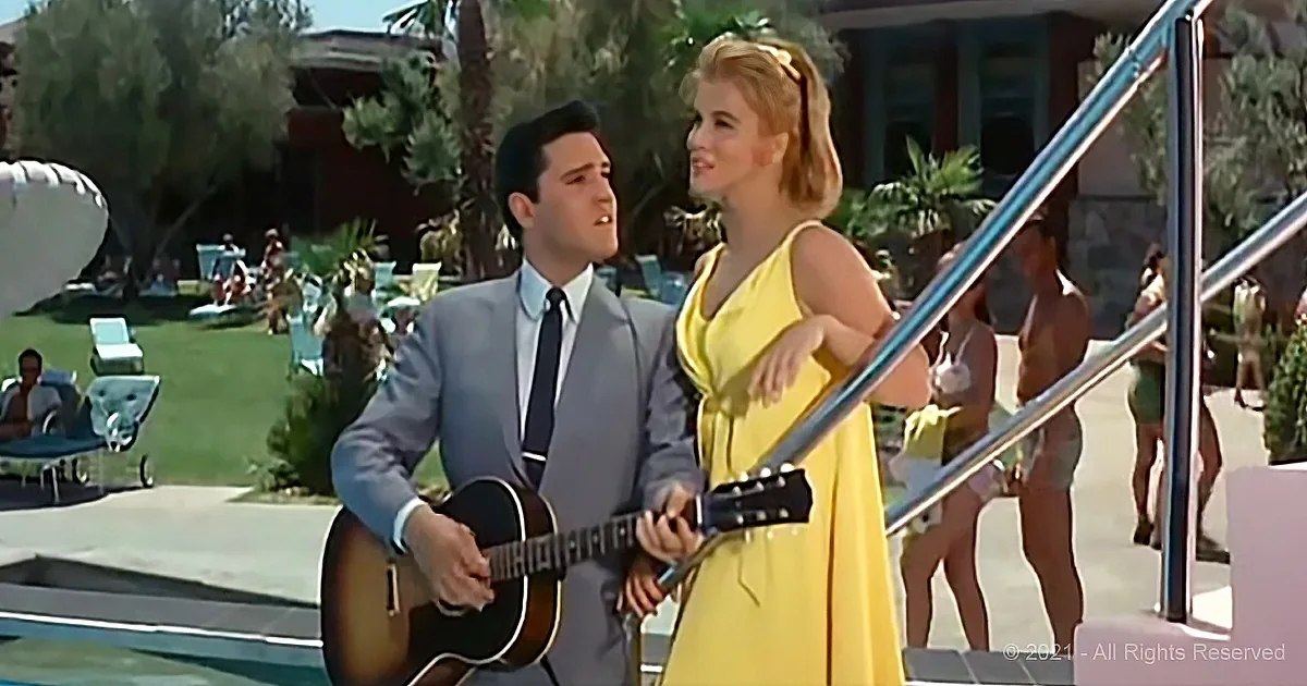 Smitten Elvis Joins Ann Margret a Charming Duet of Cuddles and Jabs