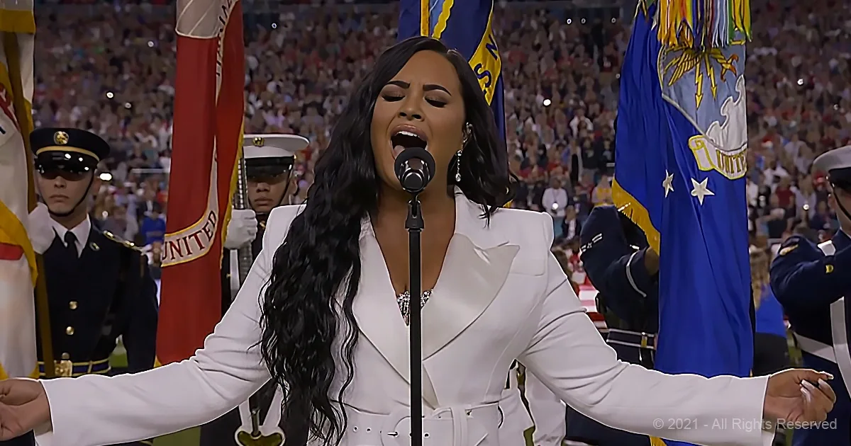 Demi Lovato's Performance of the 'Star Spangled Banner' Is a Ten Year Dream Come True
