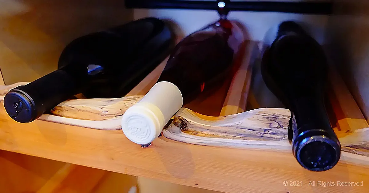 tiny house boat Custom wine rack